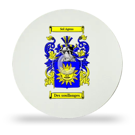 Des soullanges Round Mouse Pad